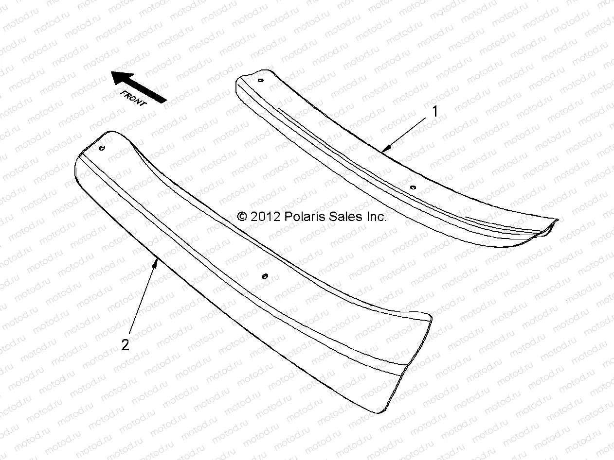 BODY | BODY, OPTIONS, SCUFF GUARDS, 2 PASSENGER - e2/eS/eL/eLXD (49GEMOPTIONS11GUARDS2)