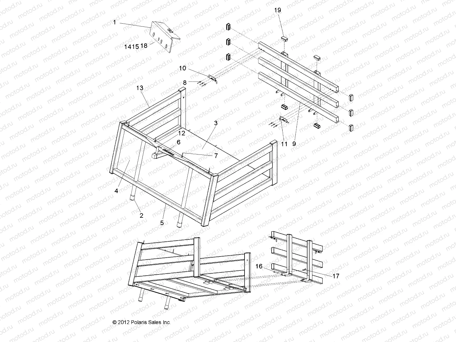 BODY | BODY, OPTIONS, STAKE BED, CLIP IN - L15G2A/L15G4A/L15G6A (49GEMOPTIONS12CLIP)