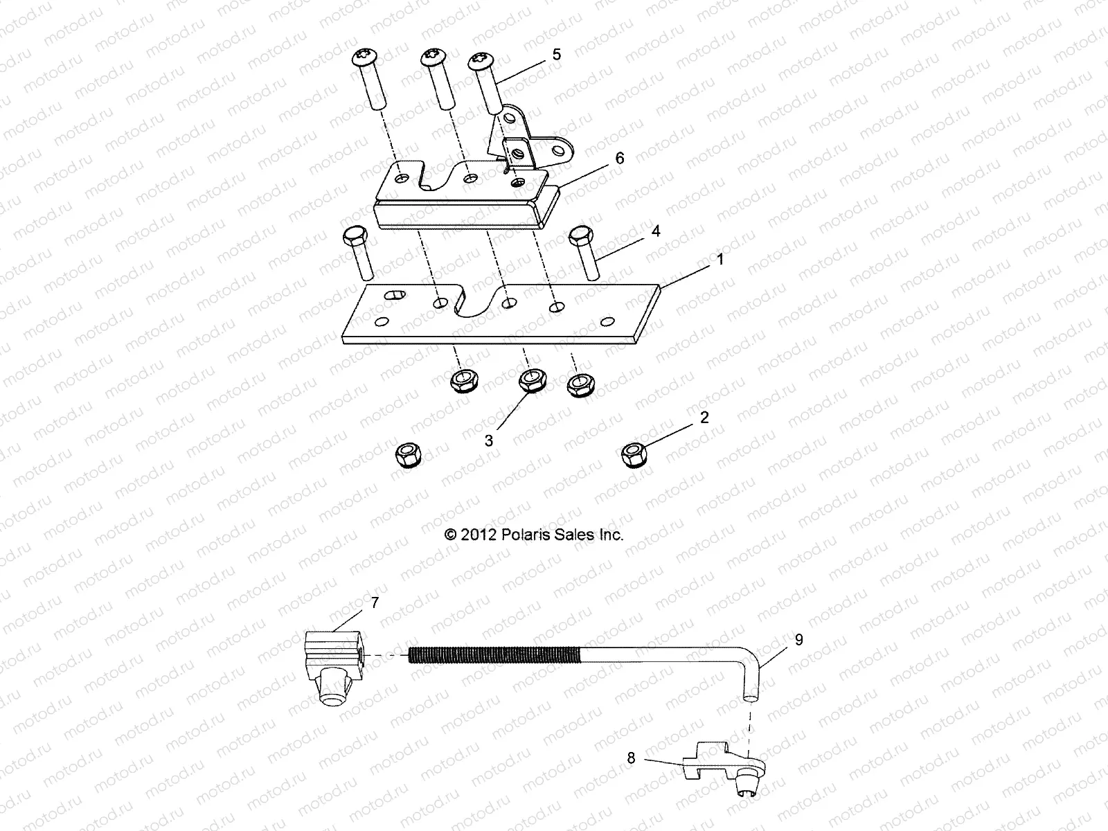 BODY | BODY, PACK LATCH and LINKAGE ROD - L13G2A/L13G4A/L13G6A (49GEMBODY13LATCH)
