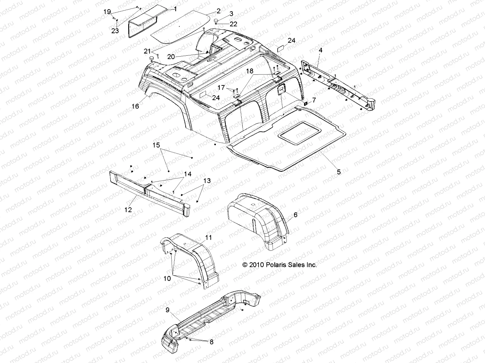 BODY | BODY, PANEL, REAR - L11AB08/AA08 ALL OPTIONS (49LEVPANELRR11BRZ)