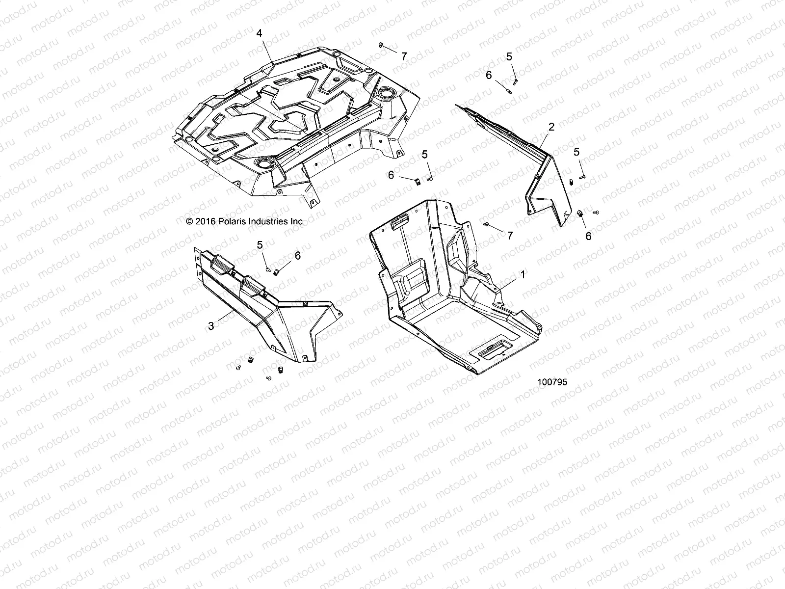 BODY | BODY, REAR BOX AND FENDERS - A18HAA15B7/B2 (100795)