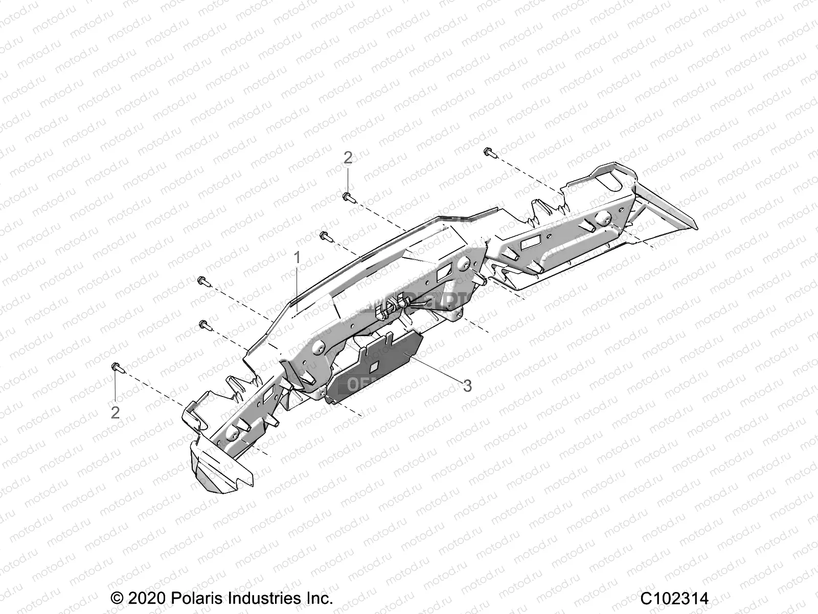 BODY | BODY, REAR BUMPER - A21SLE95FG/S95CG/S95FG (C102314)