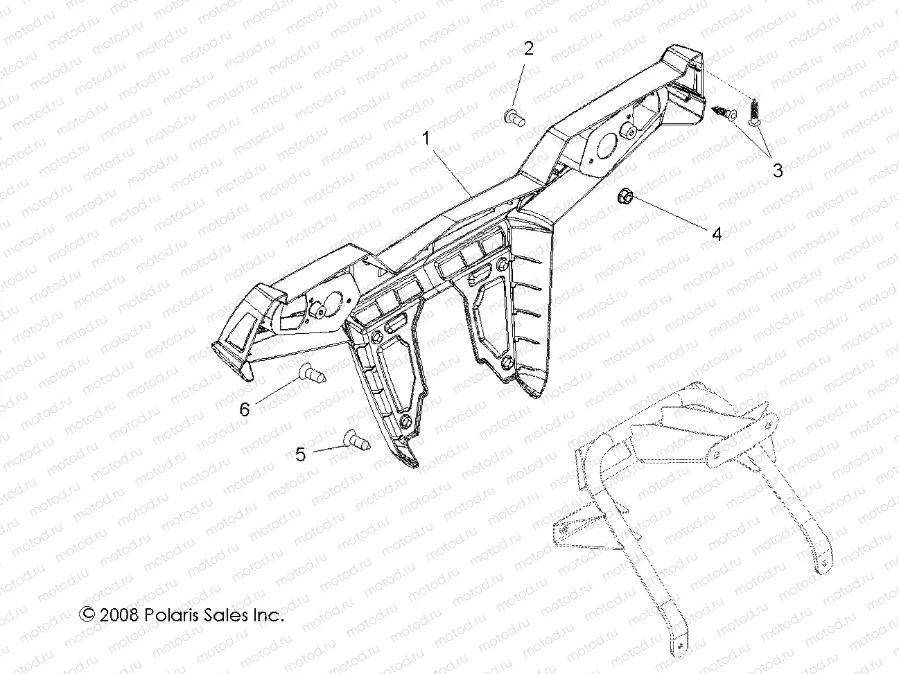 BODY | BODY, REAR BUMPER - R10VH76AB/AO/AQ/AW (49RGRBUMPERRR09RZR)
