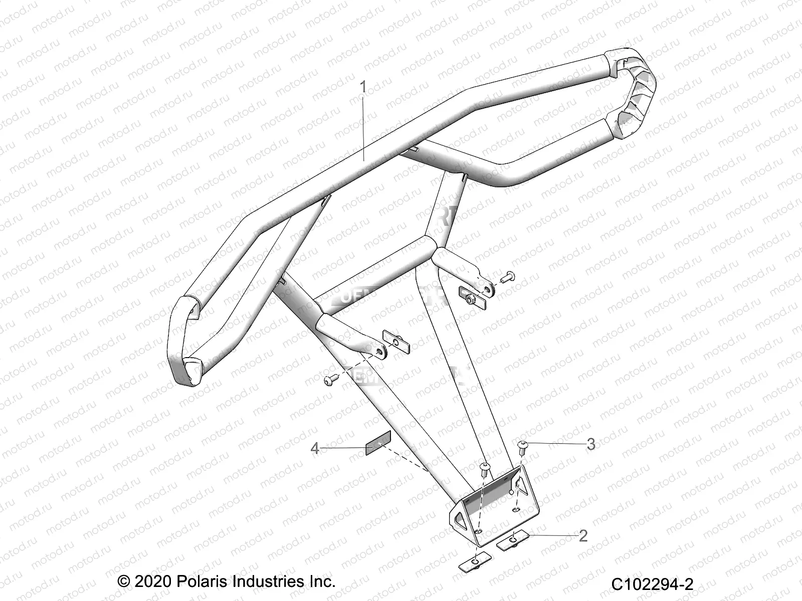 BODY | BODY, REAR BUMPER, TRAIL - A21SHD57A9 (C102294-2)