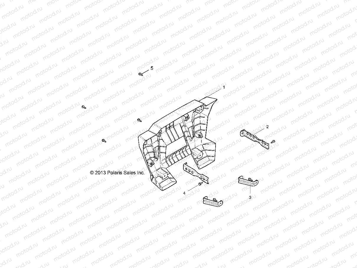 BODY | BODY, REAR BUMPER - Z17VDE92AK/AM/LK//AB (49RGRBUMPERRR14RZR1000)