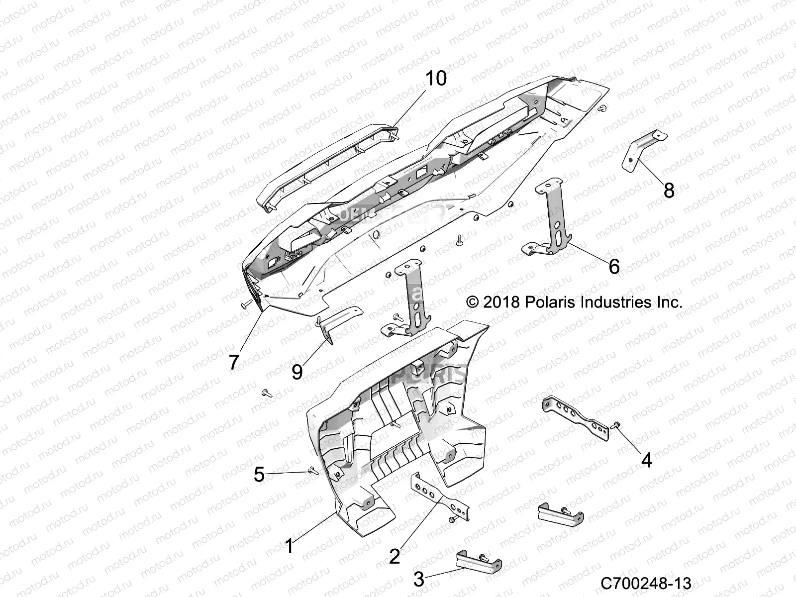 BODY | BODY, REAR BUMPER - Z19VDE99FK/S99CK/FK (C700248-13)
