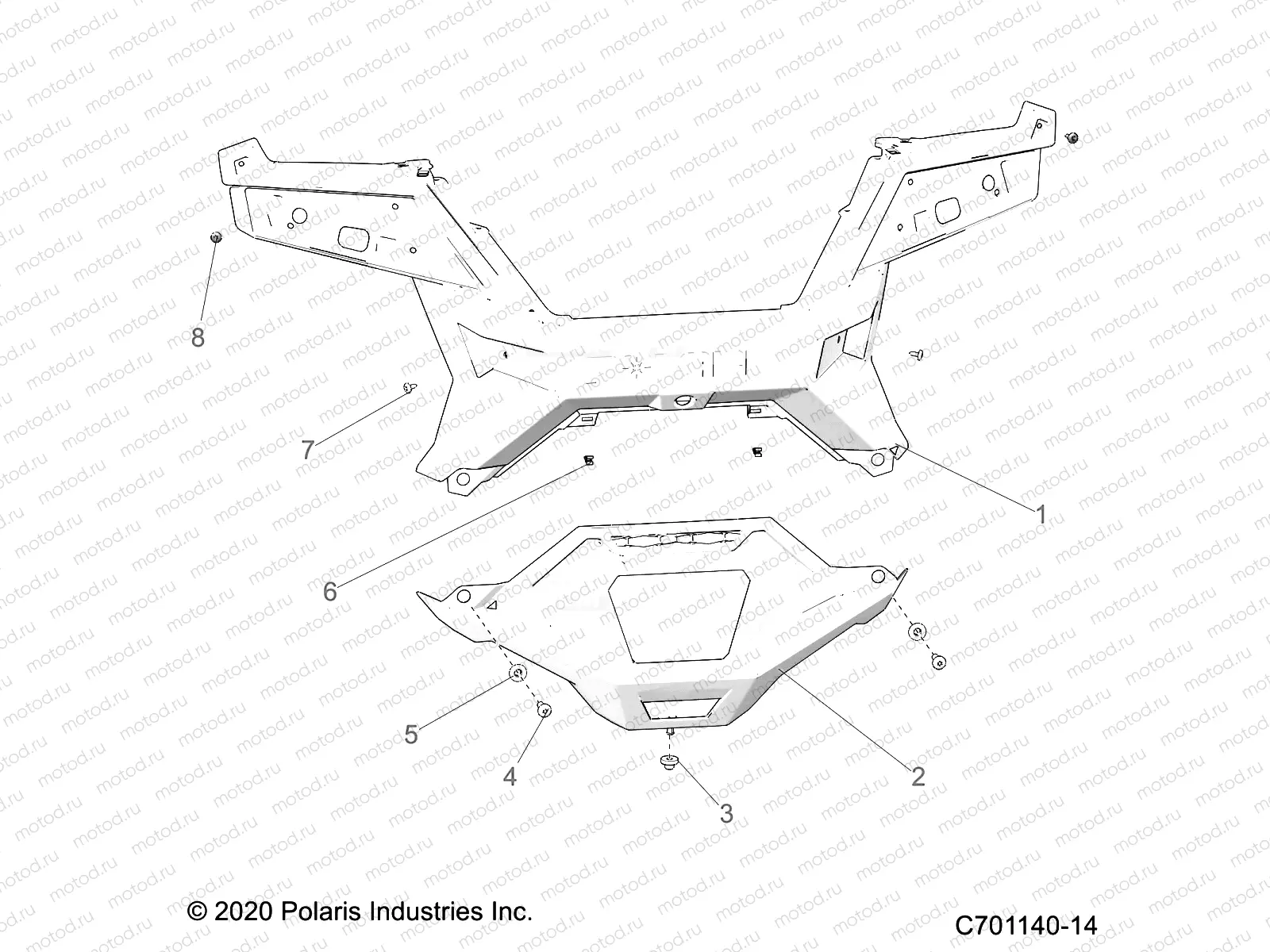 BODY | BODY, REAR BUMPER - Z22RME2KAG/BG/K2KAN/BN (C701140-14)