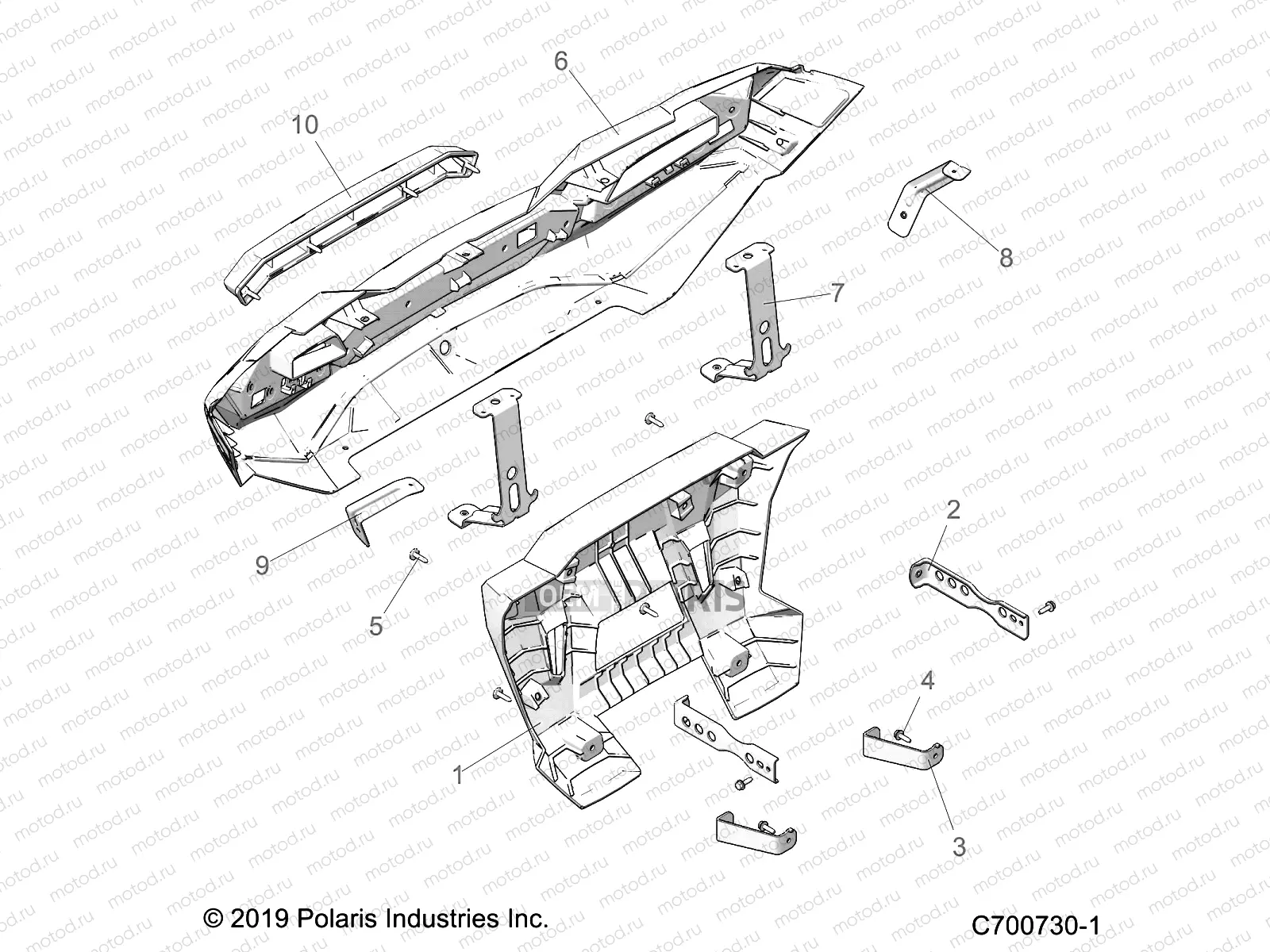 BODY | BODY, REAR BUMPER - Z23N4E99A/99B (C700730-1)
