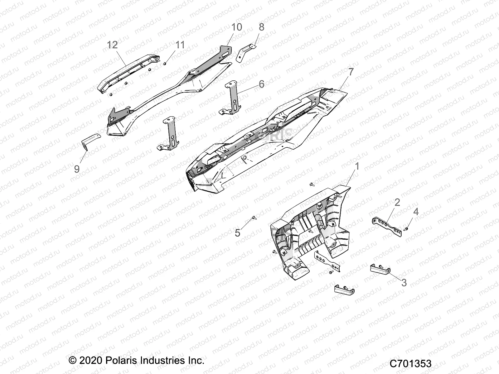 BODY | BODY, REAR BUMPER - Z23N4E99NR (C701353)