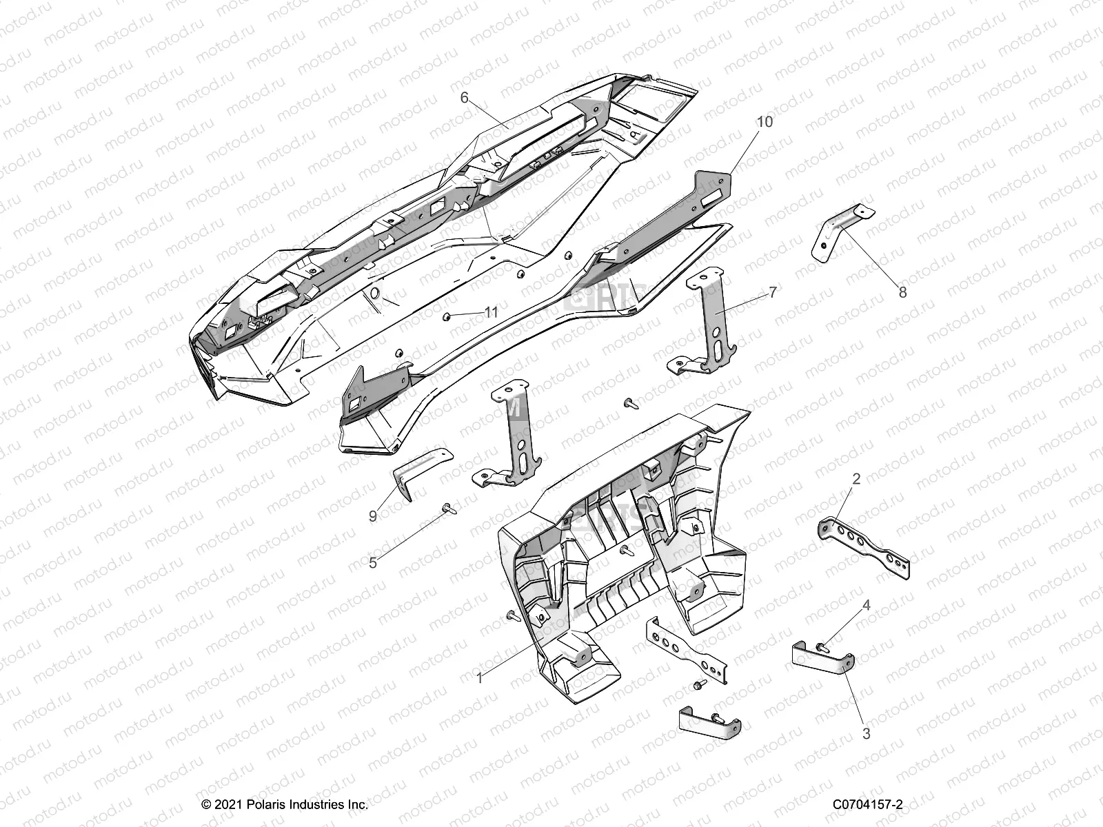 BODY | BODY, REAR BUMPER - Z23N4K99A/99B (C700730-1)