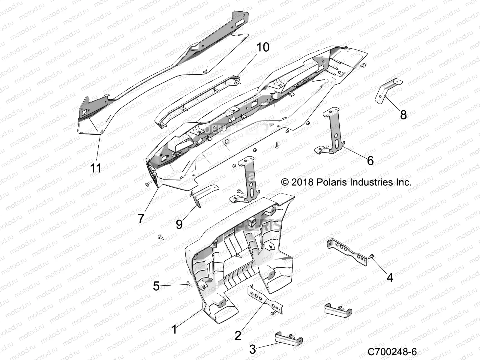 BODY | BODY, REAR BUMPER - Z23NAE99FR/SCR/FR (C700248-6)