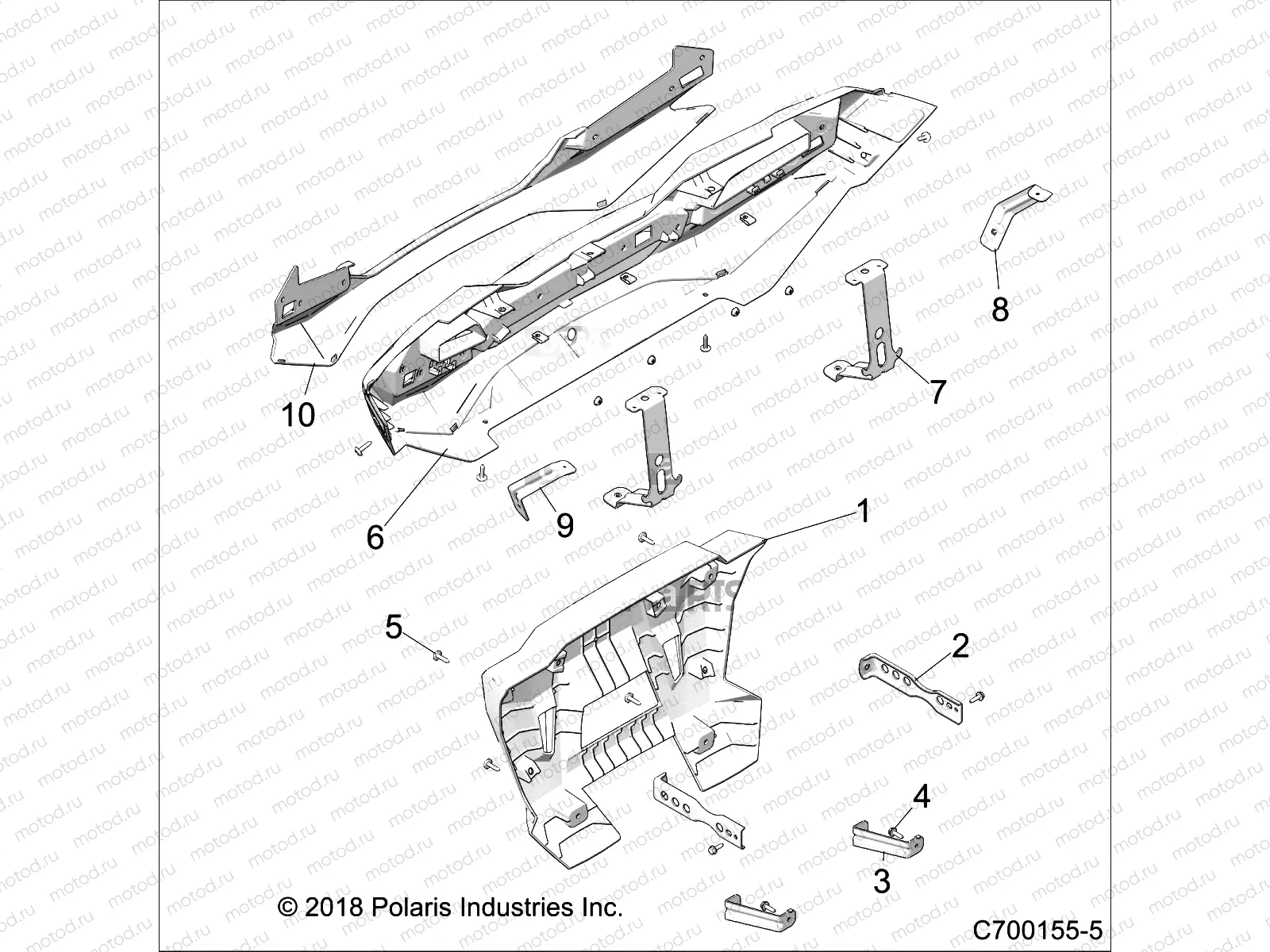 BODY | BODY, REAR BUMPER - Z23NAK99A/99B (C700155-5)