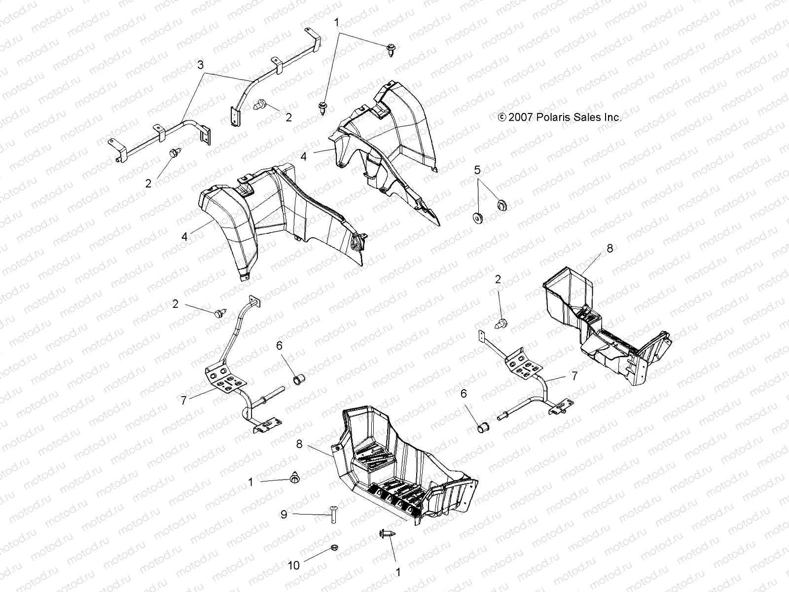 BODY | BODY, REAR CAB - A08TN68AX/AZ (49ATVCABRR08SPX25)
