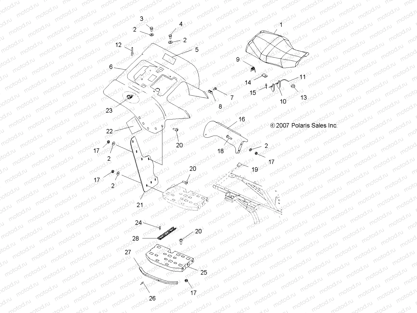 BODY | BODY, REAR CAB - A09BG50FA (49ATVCABRR08SCRAM)