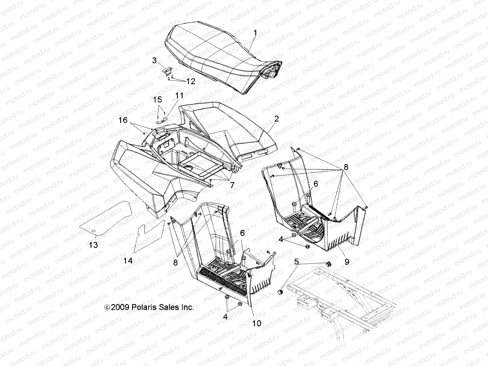 BODY | BODY, REAR CAB - A11NA32FA (49ATVCABRR10TBI)