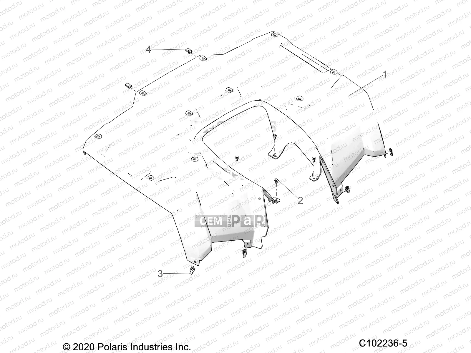 BODY | BODY, REAR CAB - A21SJE57AX (C102236-5)