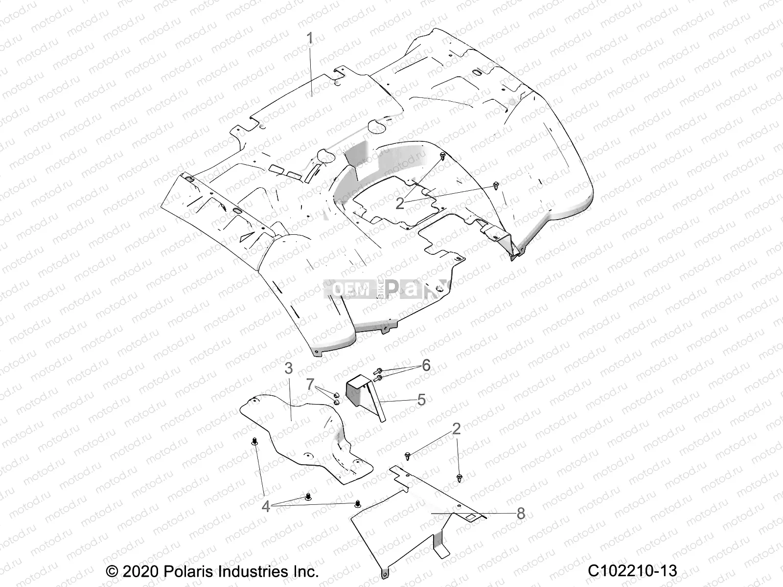 BODY | BODY, REAR CAB - A21SXM95AG/CAG (C102210-13)