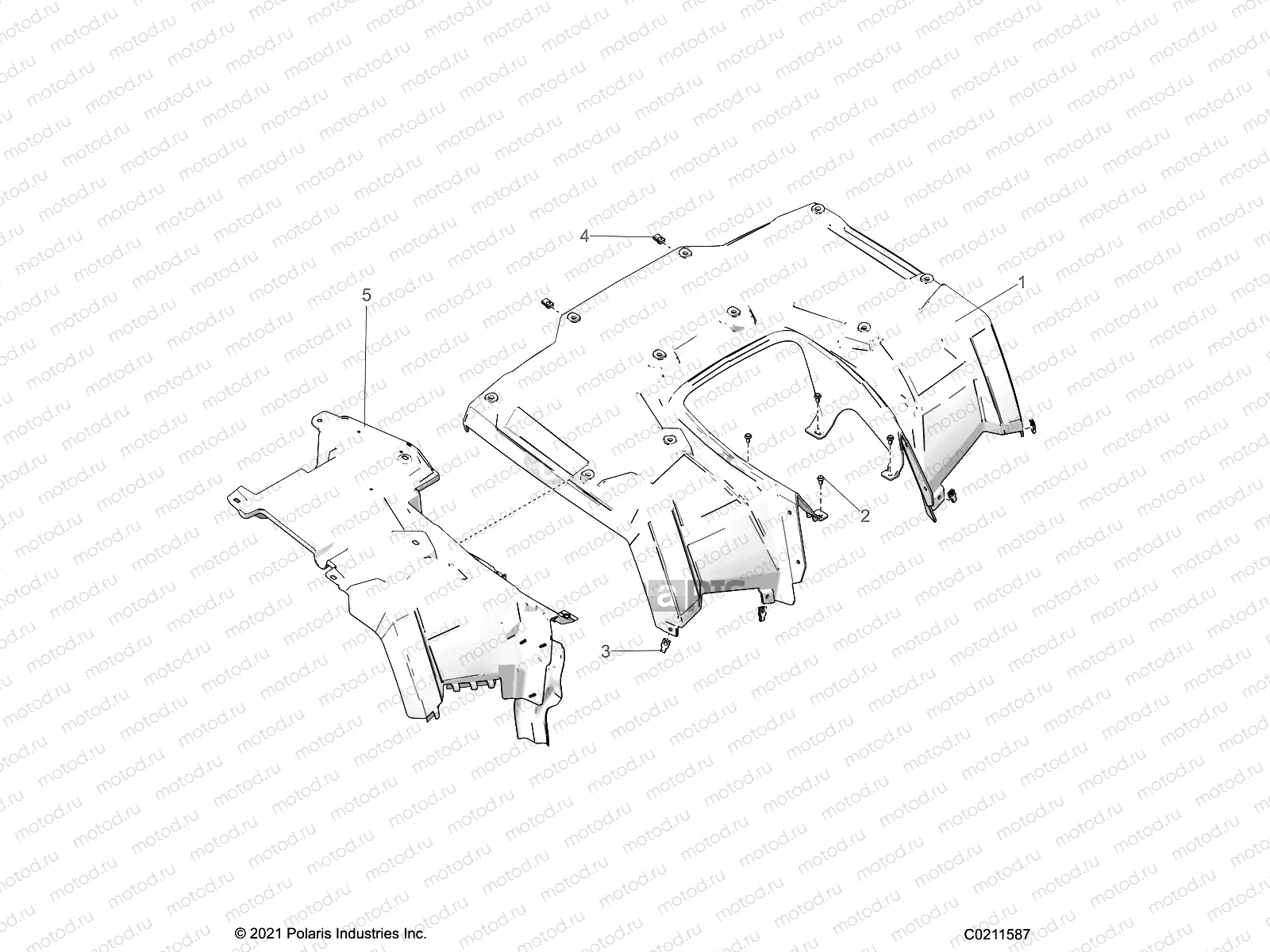 BODY | BODY, REAR CAB - A22SDE57A4/B4 (C0211587)