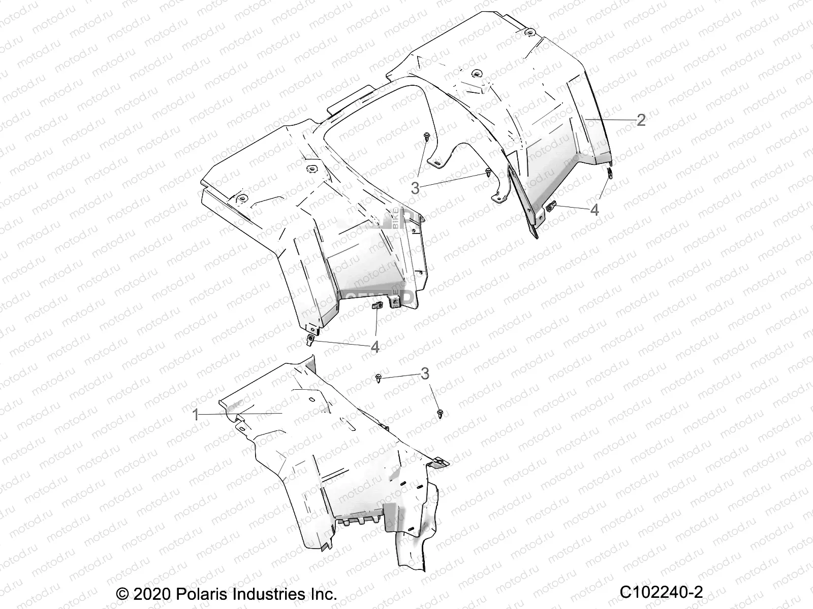 BODY | BODY, REAR CAB - A23S6E57F1/FK (C102240-2)