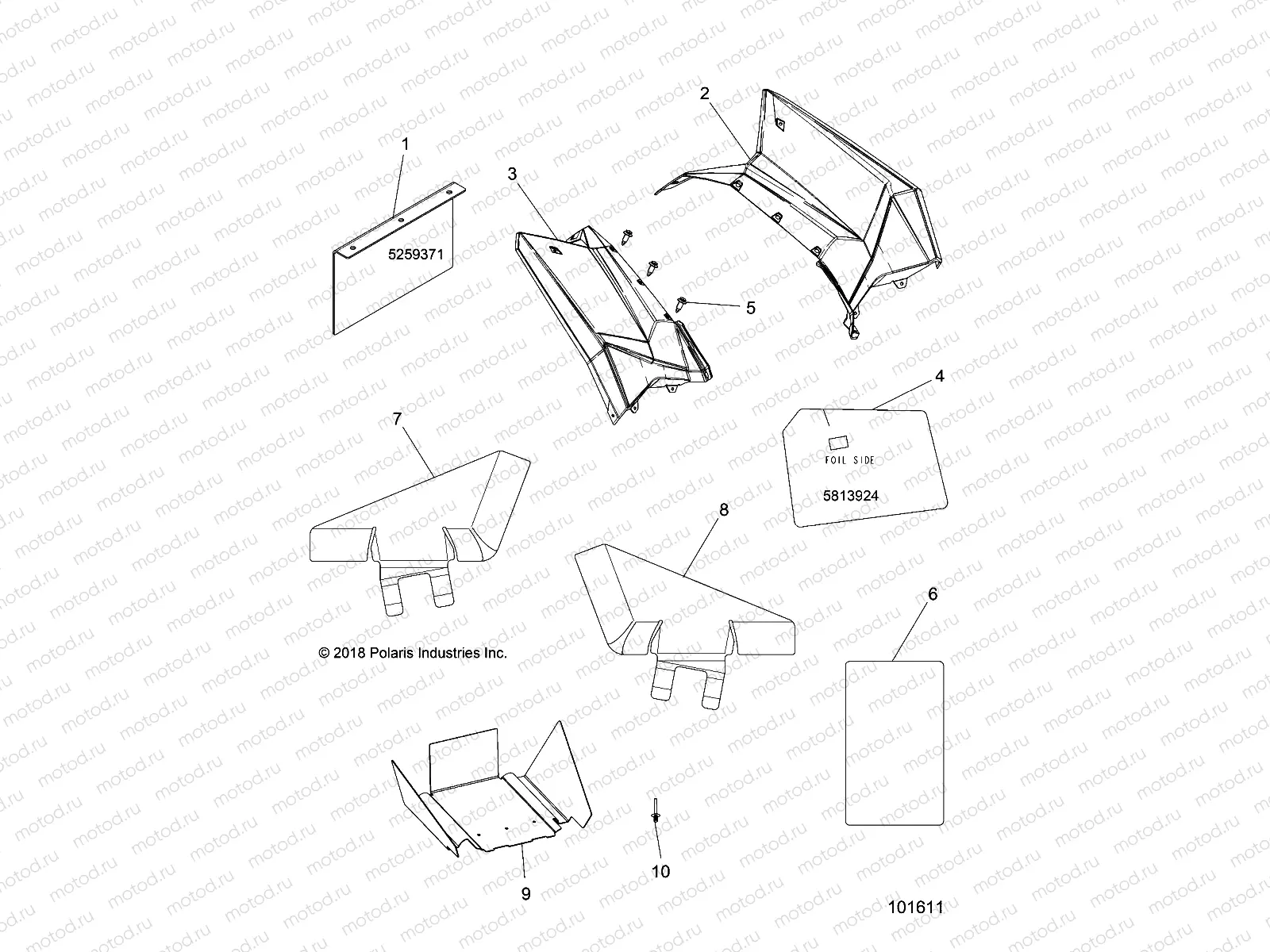 BODY | BODY, REAR CAB AND HEAT SHIELDS - A17SVA95N2/SVE95NM (101611)