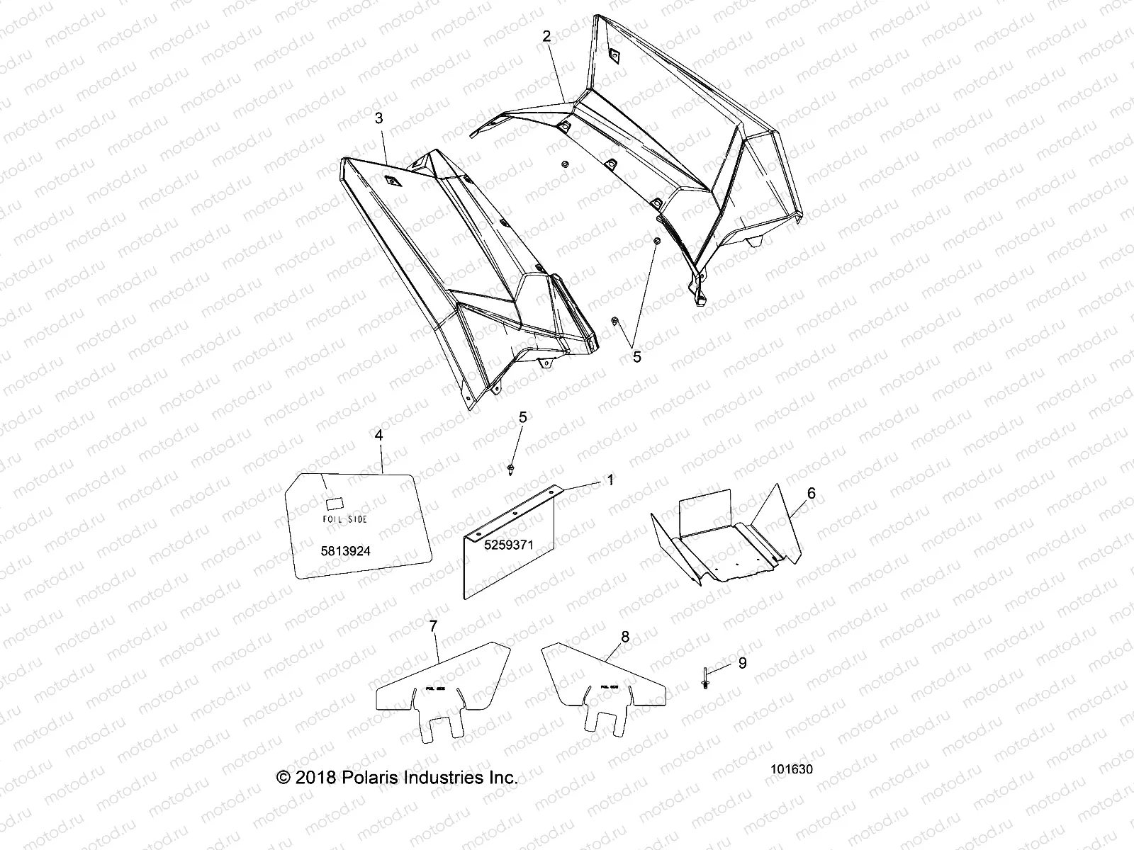 BODY | BODY, REAR CAB AND HEAT SHIELDS - A18SVS95FR