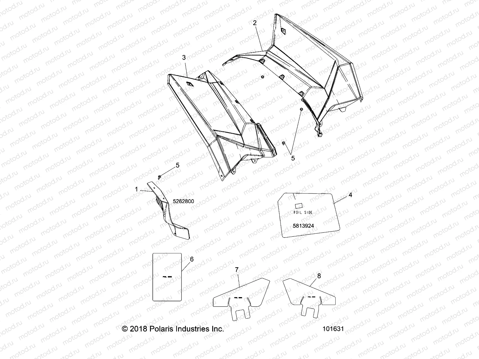 BODY | BODY, REAR CAB AND HEAT SHIELDS - A19SVS95CR