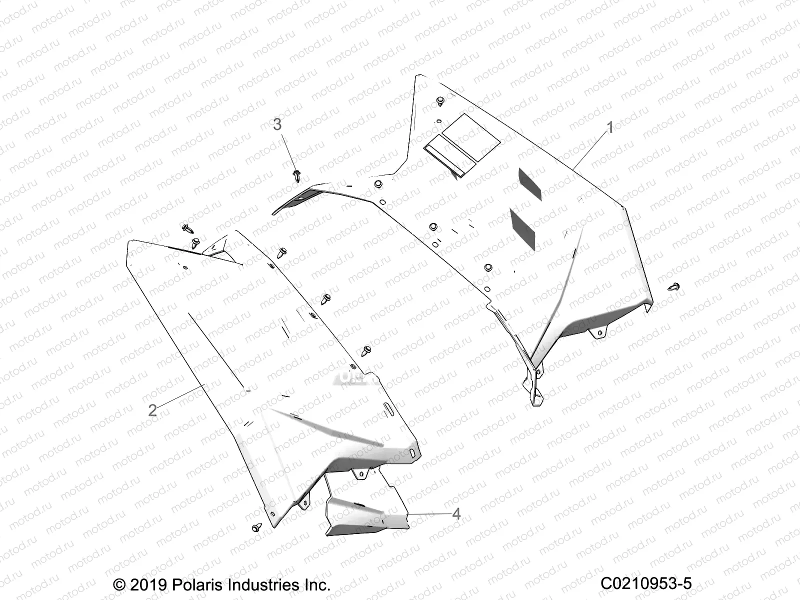 BODY | BODY, REAR CAB AND HEAT SHIELDS - A23SGE95AN (C0210953-5)