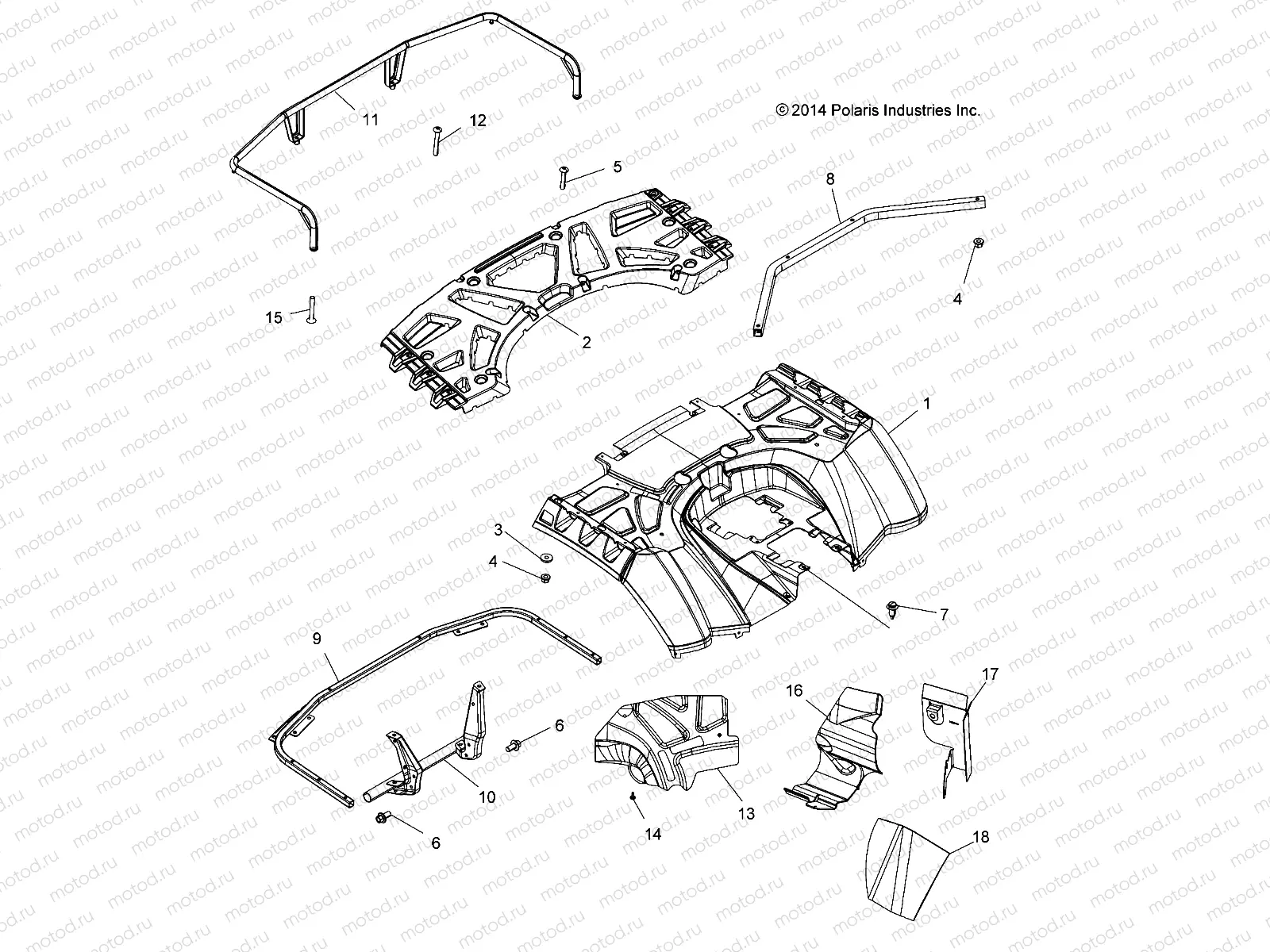 BODY | BODY, REAR CAB and REAR RACK - A15SXE95AC/AK/AW/L95AM (49ATVCABRR15XP1)