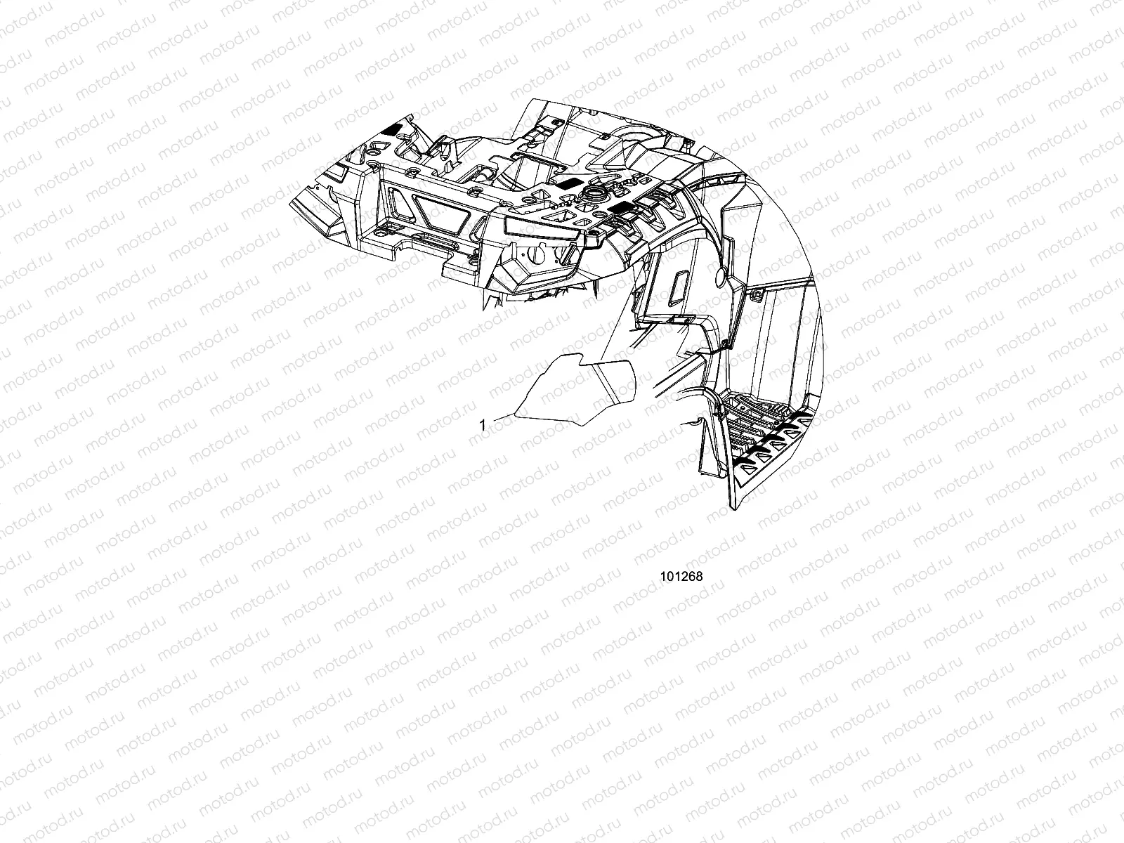 BODY | BODY, REAR CAB FOIL - A16SYS95CK (101268)