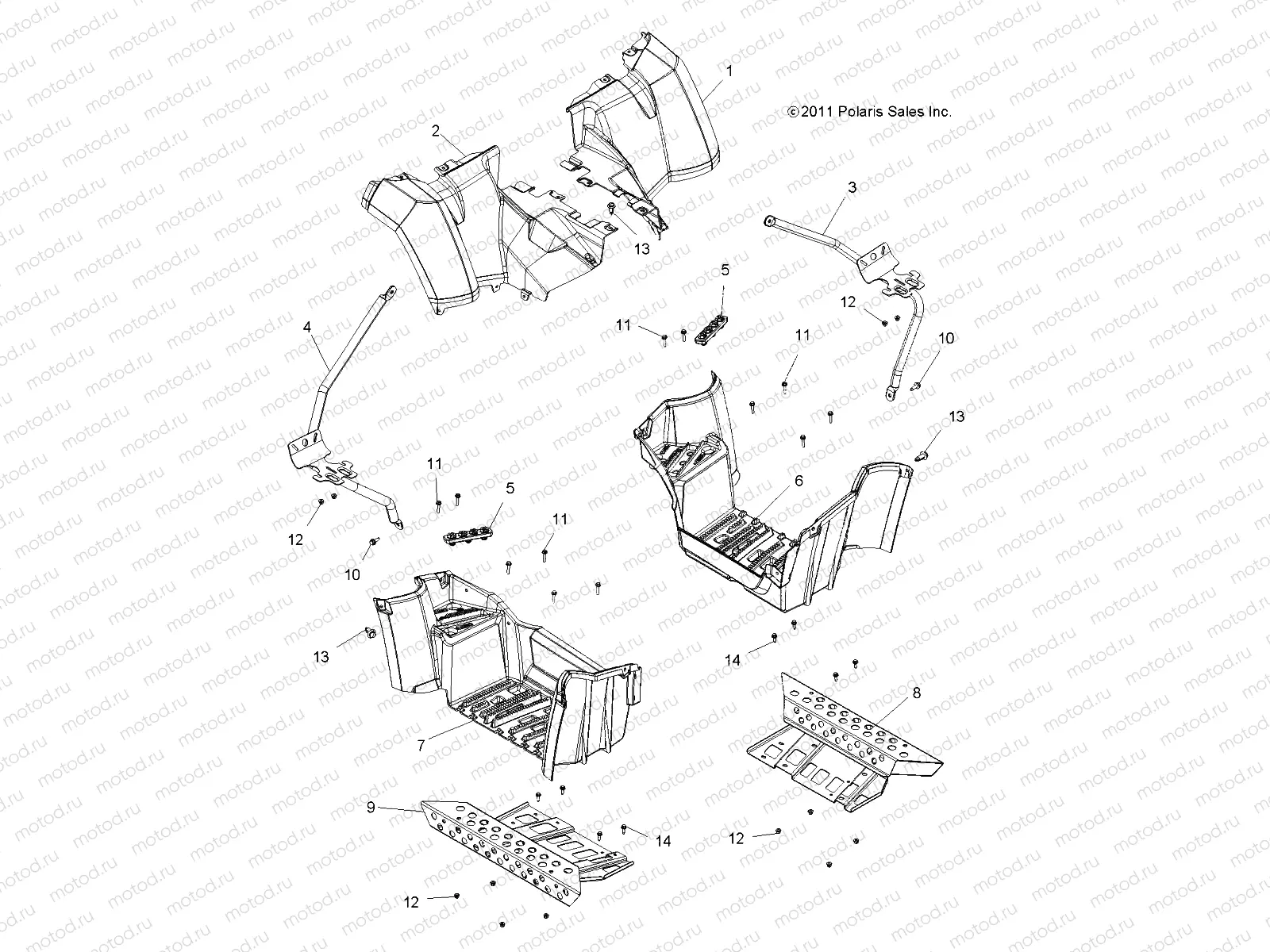 BODY | BODY, REAR CAB, FOOTWELLS and SUPPORTS - A14YN8EAJ/EAT (49MVCABRR12SP850)