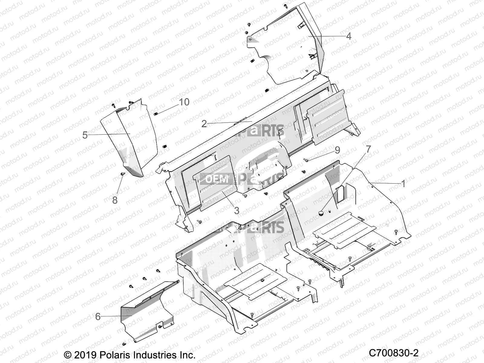 BODY | BODY, REAR, CLOSEOFF AND FENDER FLARES - G23GMK99A/99B (C700830-2)