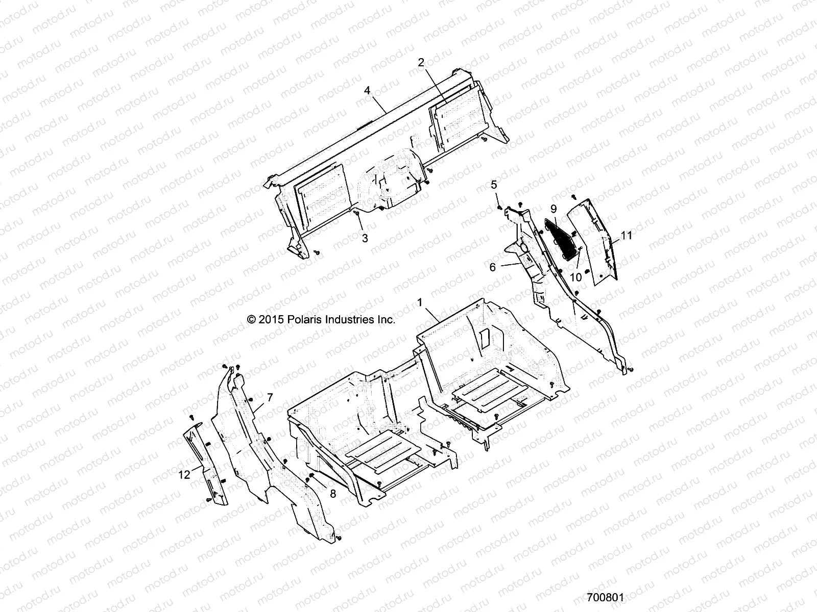 BODY | BODY, REAR CLOSEOFF AND FENDERS - R18RGE99FM/EFB/SCM/SCB/SFM/CCM (700801)