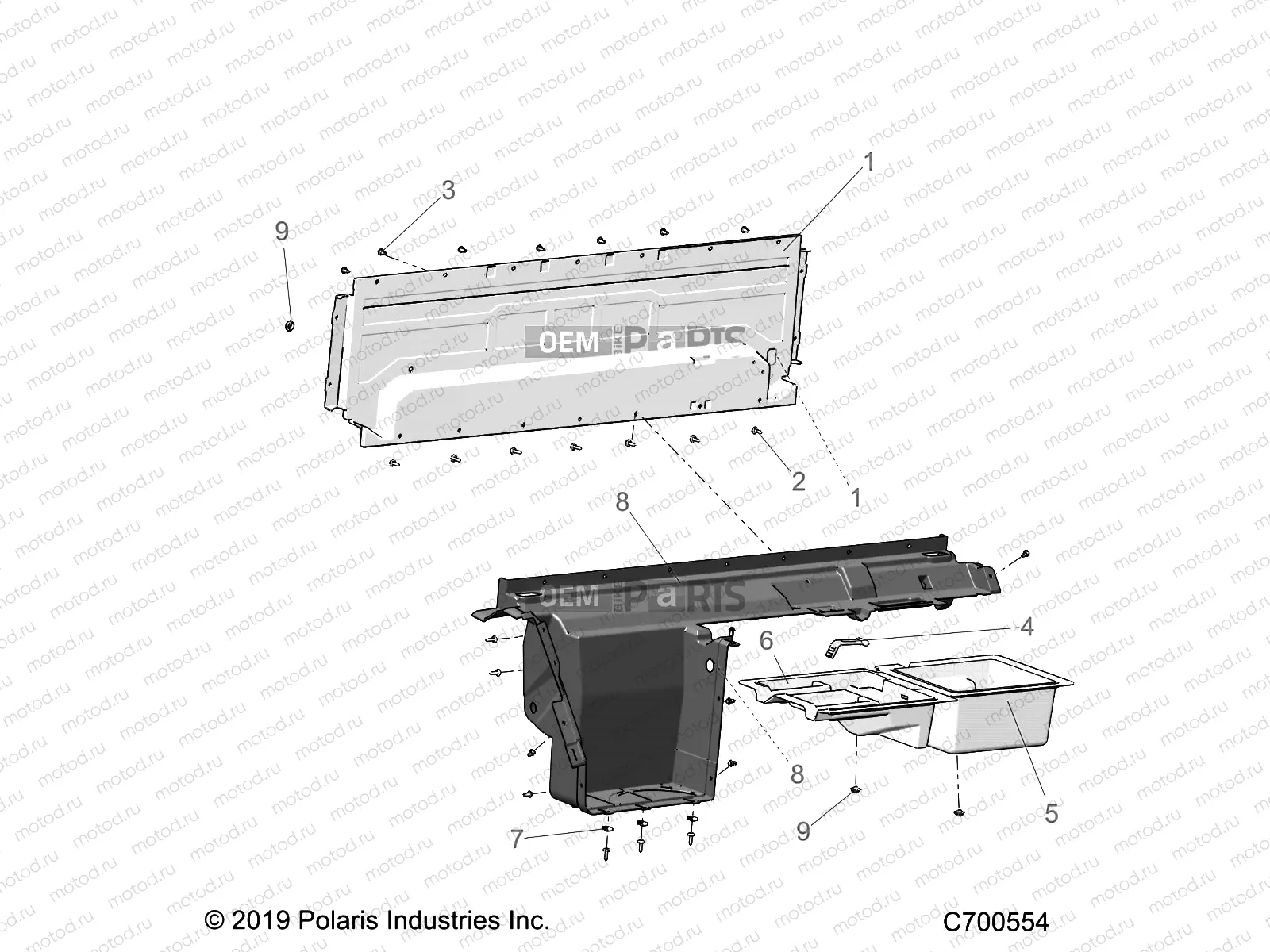 BODY | BODY, REAR CLOSEOFF, AND FENDERS - R19RRE99/A/B (C700554)
