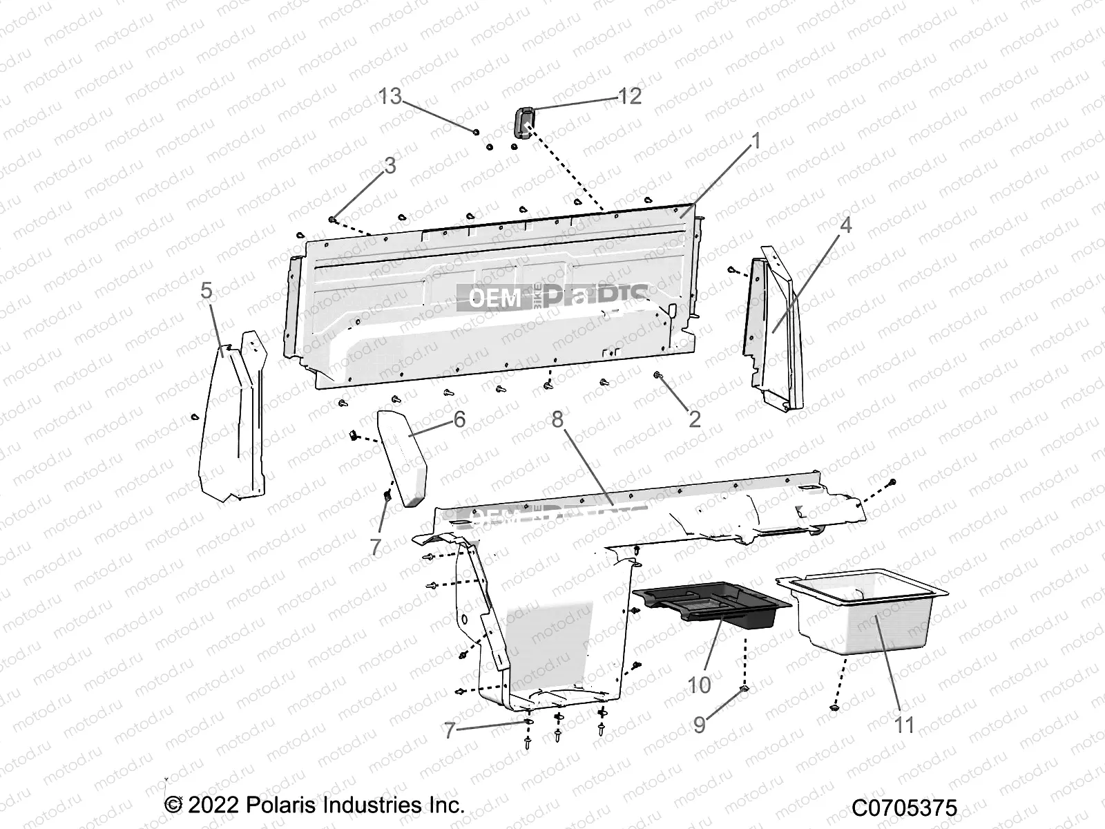 BODY | BODY, REAR CLOSEOFF, AND FENDERS - R22RRJ99A9/B9 (C0705375)
