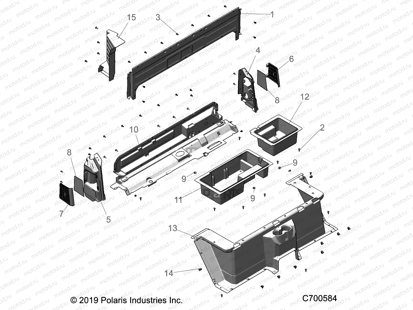 BODY | BODY, REAR CLOSEOFF, AND FENDERS - R22TAE99FA/SFA/SCA/SCK (C700584)
