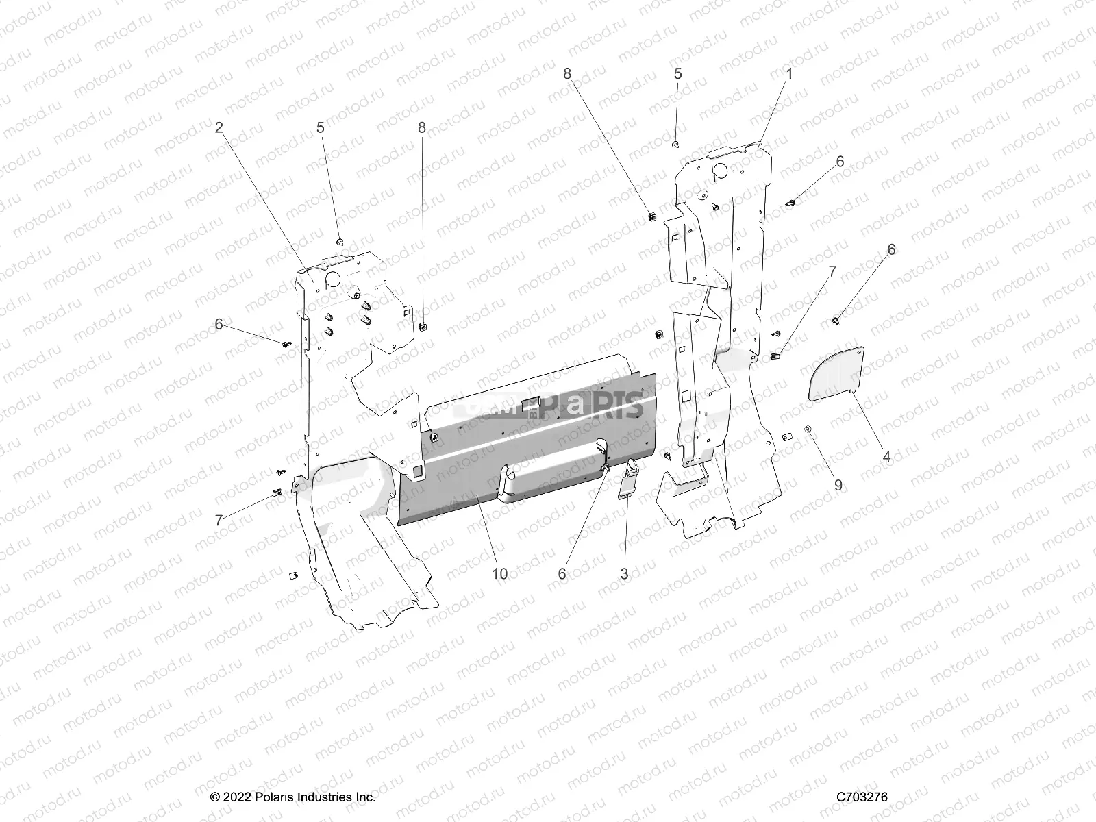 BODY | BODY, REAR CLOSEOFF, SIDE PANELS - Z23RMC2KAJ/BJ (C703276)