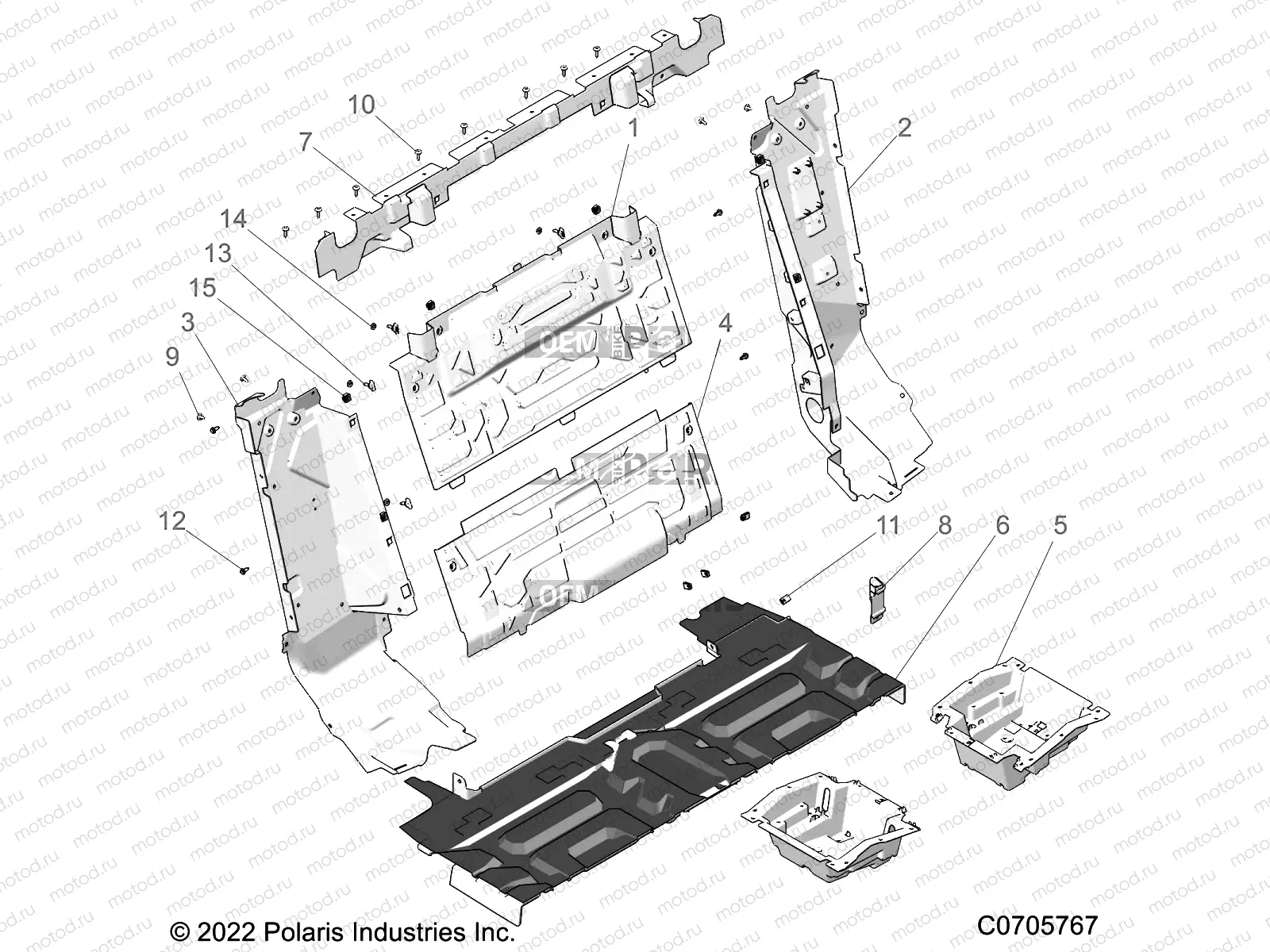 BODY | BODY, REAR CLOSEOFF - Z22M4C92AS/BS/Z92AS/BS (C0705767)