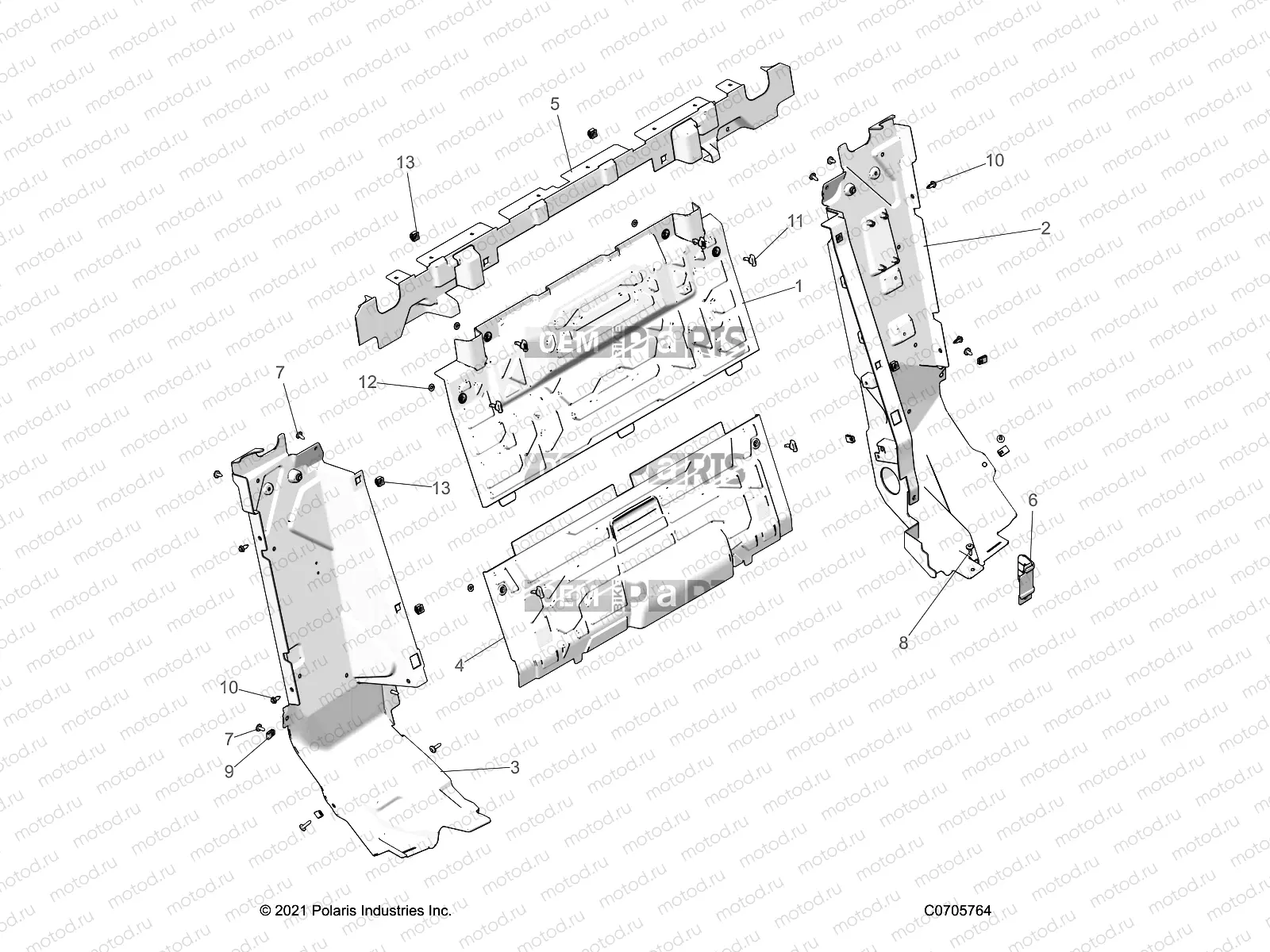 BODY | BODY, REAR CLOSEOFF - Z22MAD92AJ/BJ/AK/BK (C0705764)