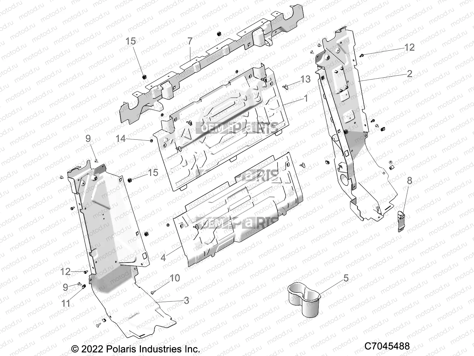 BODY | BODY, REAR CLOSEOFF - Z22MAU92AP/BP (C7045488)