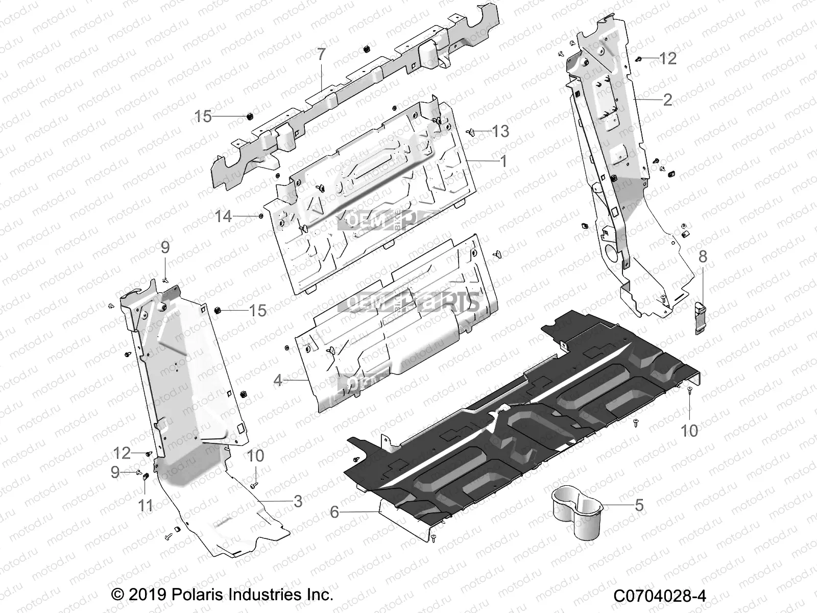 BODY | BODY, REAR CLOSEOFF - Z23G4C92AL/BL (C0704028-4)