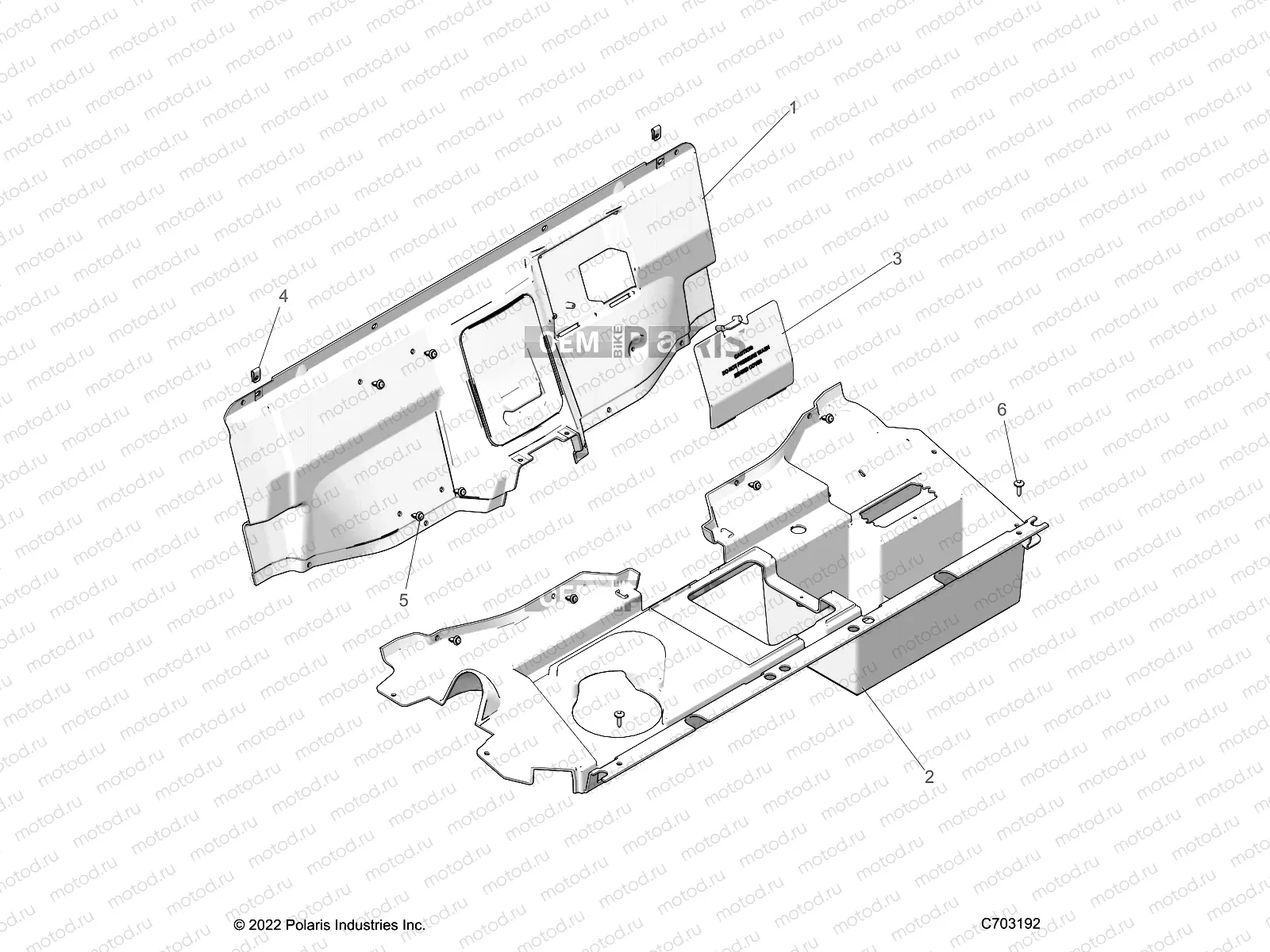 BODY | BODY, REAR CLOSEOFF - Z23N4E99NR (C703192)