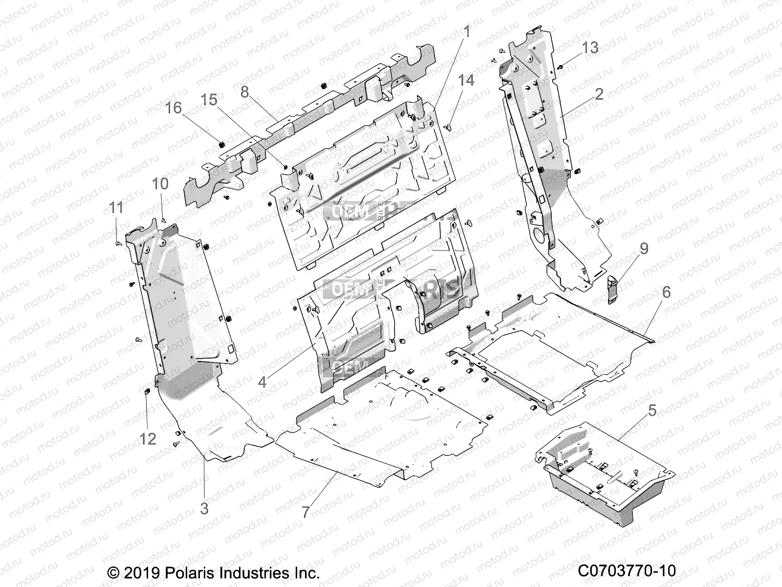 BODY | BODY, REAR CLOSEOFF - ZZ21RAU92AN/BN (C0703770-10)