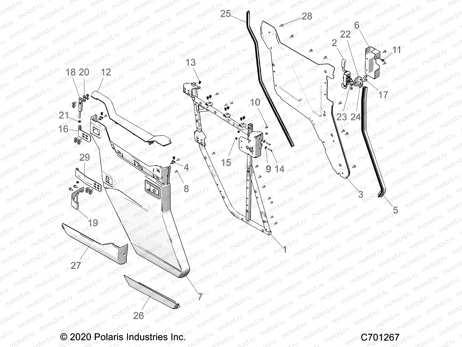 BODY | BODY, REAR DOORS - R21RSM99AG (C701267)