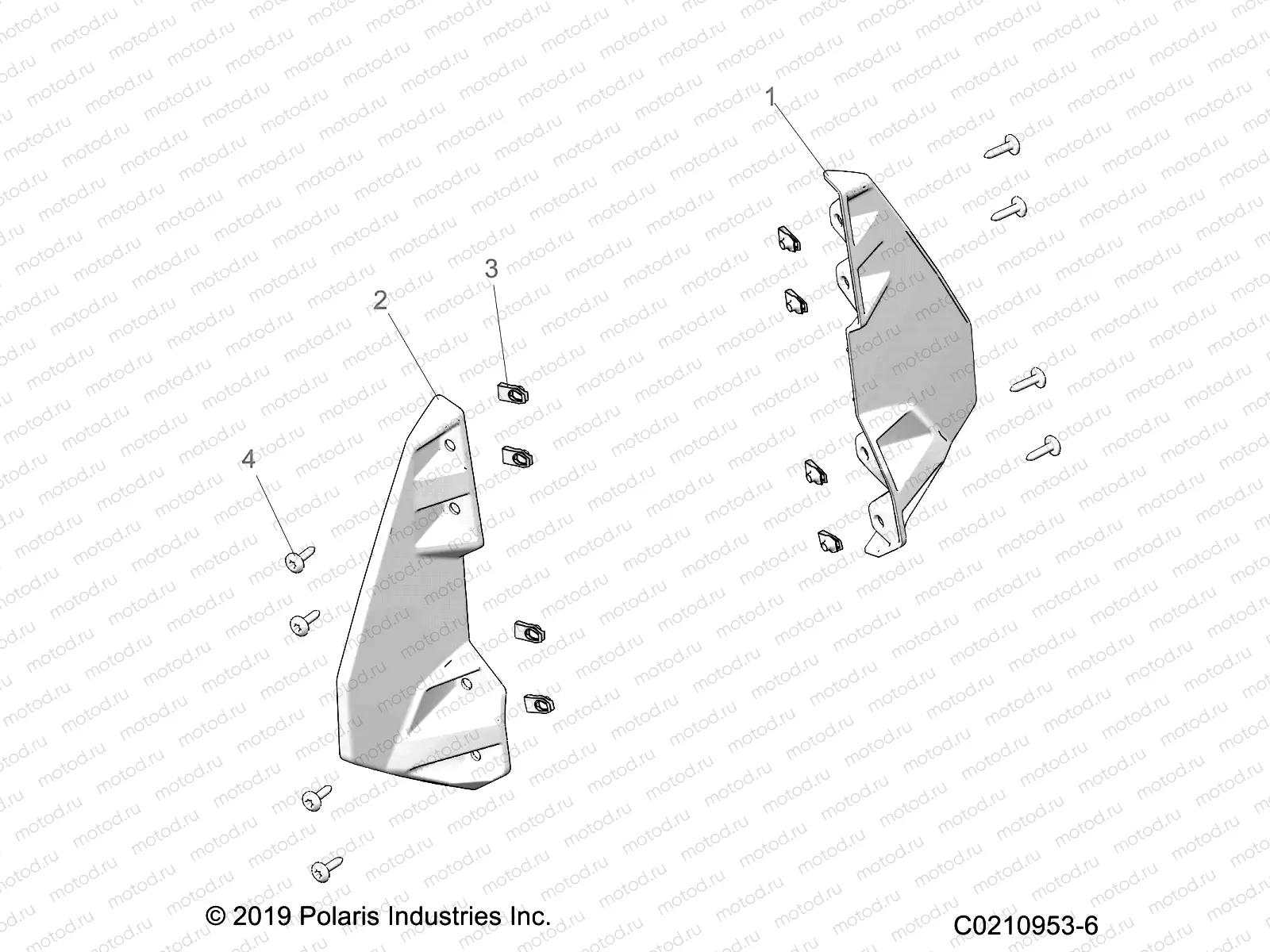 BODY | BODY, REAR FENDER FLARES - A23SGE95AN (C0210953-6)