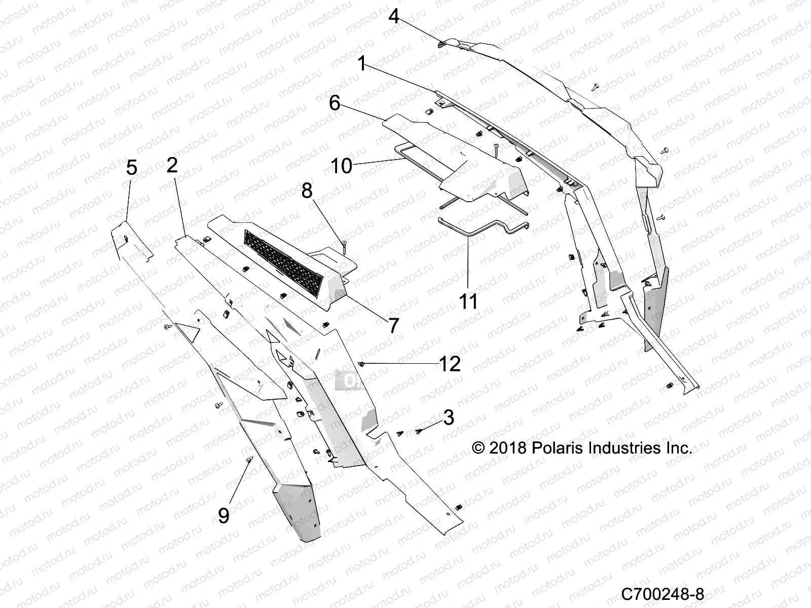 BODY | BODY, REAR FENDERS AND BEZELS- Z20NAE99FC/E99NC/S99CC/S99FC (C700248-8)
