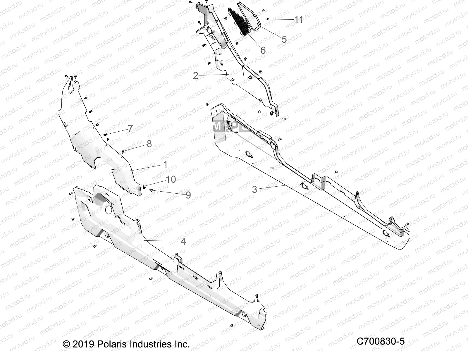 BODY | BODY, REAR, FENDERS, AND ROCKERS - G20GMD99AP/AG (C700830-5)