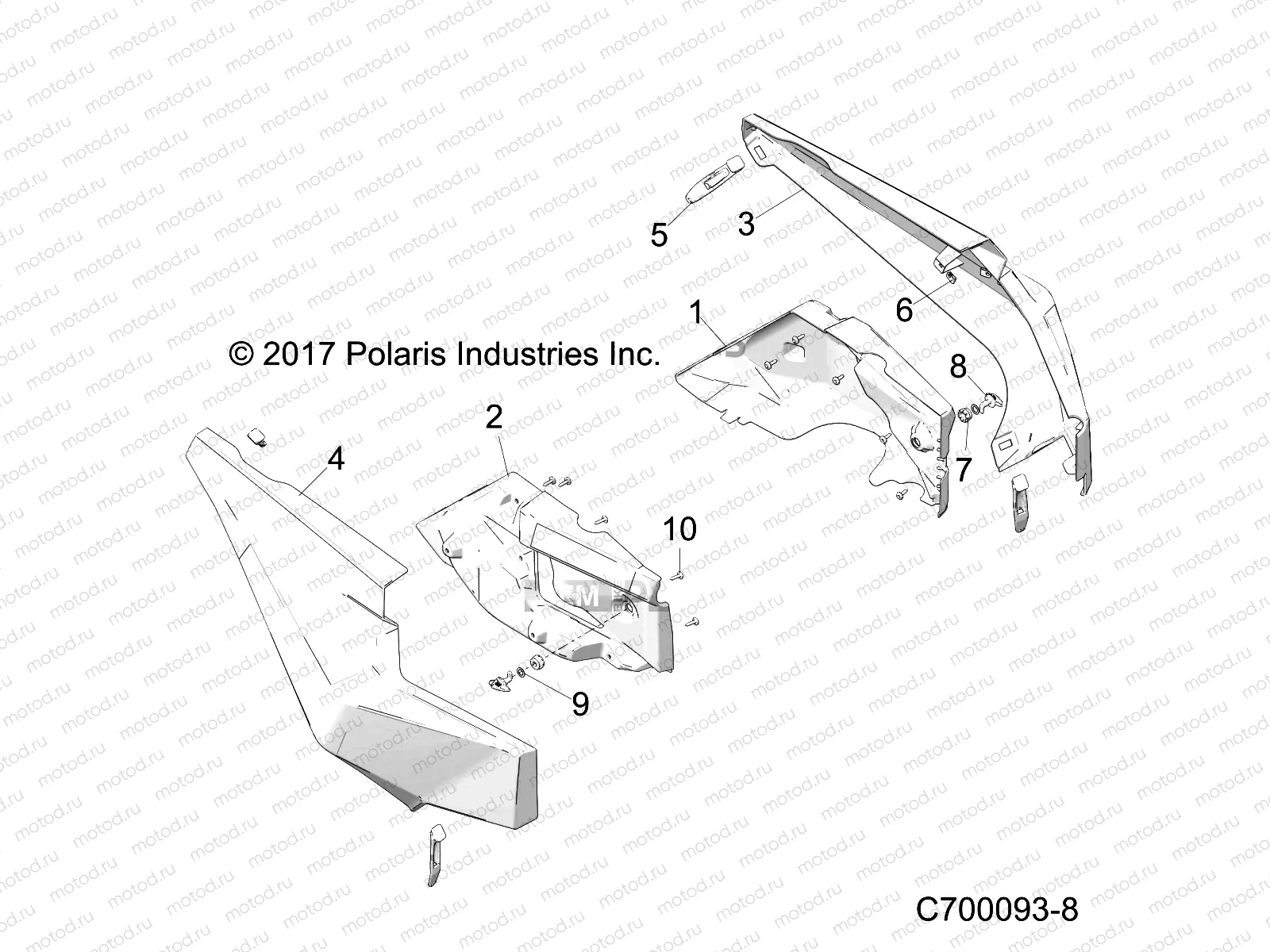 BODY | BODY, REAR FENDERS - Z19VGE99AK/AW/BK/BW (C700093-8)