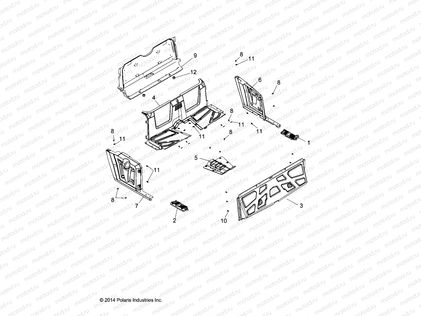 BODY | BODY, REAR FLOOR and FENDERS - R15RNA57AA/AC/AR/E57AS (49RGRFLOORRR15570MC)