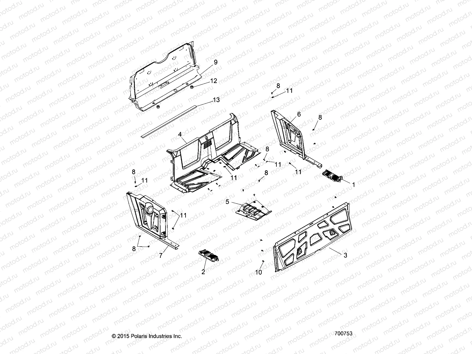 BODY | BODY, REAR FLOOR and FENDERS - R16RNA57A1/A9/A4/E57AH (700753)