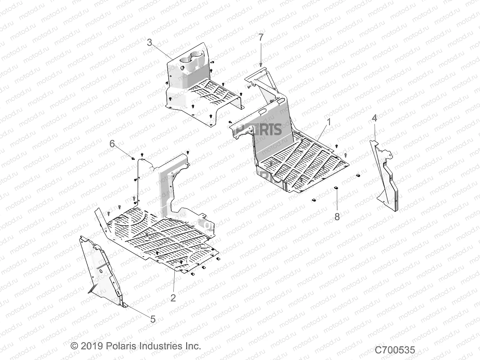 BODY | BODY, REAR FLOOR - R19RSU99/A/B (C700535)